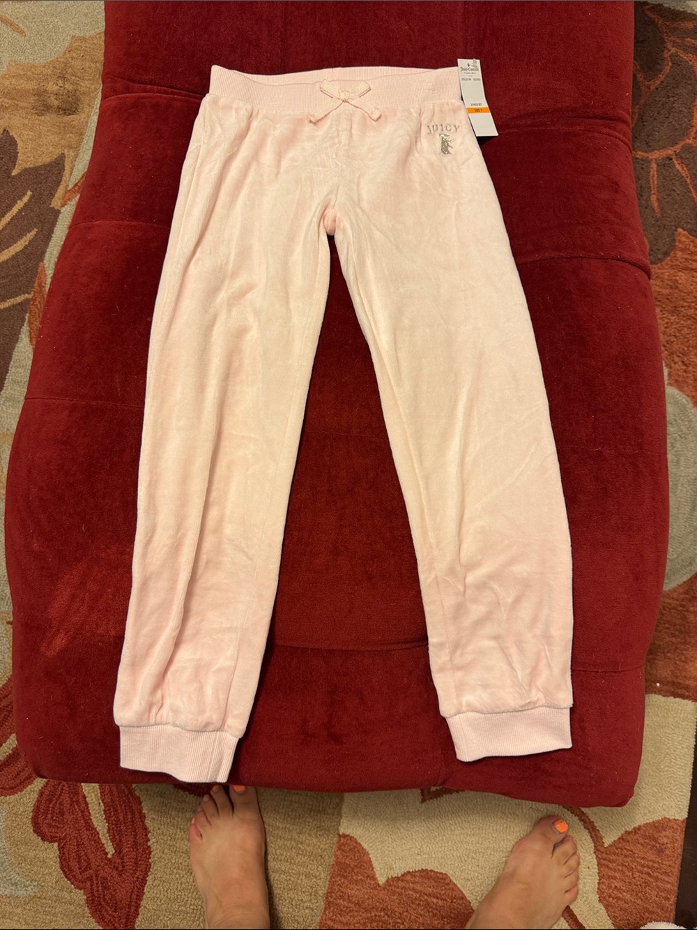 Juicy Couture Light Pink Velour Joggers and jackey for Kids